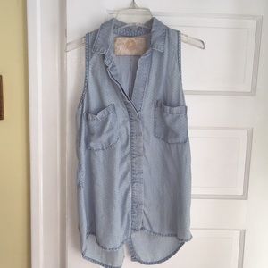 Light Blue Denim Tank Top